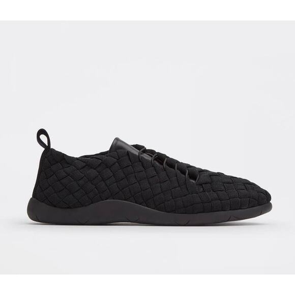 Bottega Veneta Tech Knit Stretch Black Sneakers 8.5 US (41.5) 651306 NIB $1300 - Picture 1 of 16
